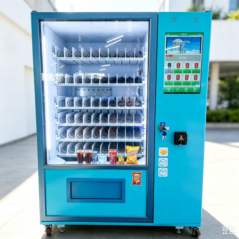 آلة بيع الوجبات الخفيفة بشاشة  - مراجعة Vending Machine Qr Code وسعره