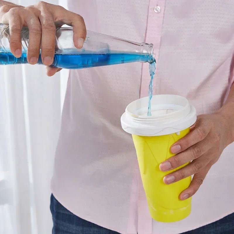كوب صانع السلاش سريع التجميد ب - مراجعة Slushie Machine Vending وسعره