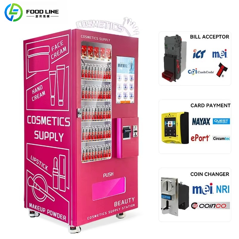 آلة بيع مستحضرات التجميل والتك - مراجعة Vending Machine Qr Code وسعره