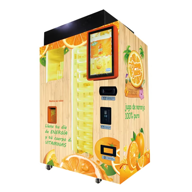آلة بيع عصير البرتقال الطازج ا - مراجعة Vending Machine Qr Code وسعره