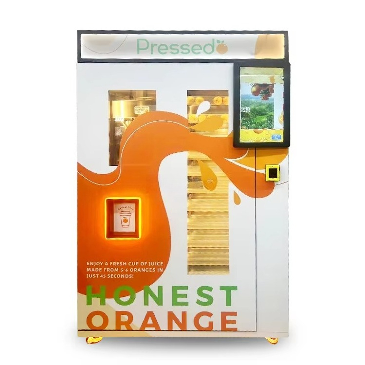 آلة بيع عصير البرتقال الطازج ا - مراجعة Vending Machine Qr Code وسعره